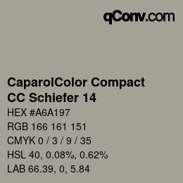 Color code: CaparolColor Compact - CC Schiefer 14 | qconv.com