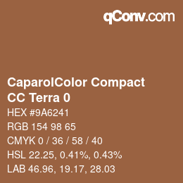 Farbcode: CaparolColor Compact - CC Terra 0 | qconv.com