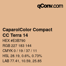 Código de color: CaparolColor Compact - CC Terra 14 | qconv.com