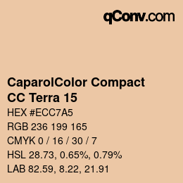 Código de color: CaparolColor Compact - CC Terra 15 | qconv.com