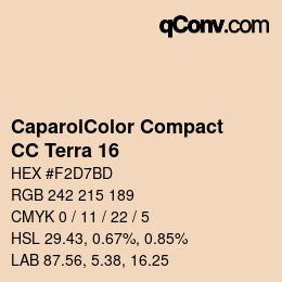 Código de color: CaparolColor Compact - CC Terra 16 | qconv.com