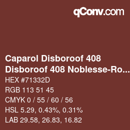 Farbcode: Caparol Disboroof 408 - Disboroof 408 Noblesse-Rot | qconv.com