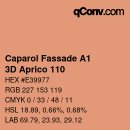 Código de color: Caparol Fassade A1 - 3D Aprico 110 | qconv.com