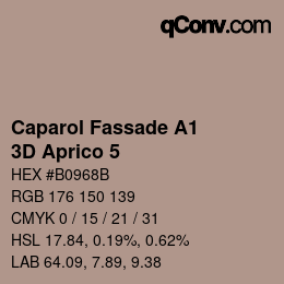 Código de color: Caparol Fassade A1 - 3D Aprico 5 | qconv.com