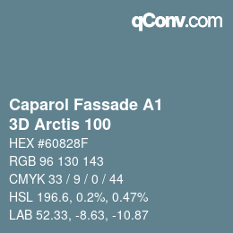 カラーコード: Caparol Fassade A1 - 3D Arctis 100 | qconv.com