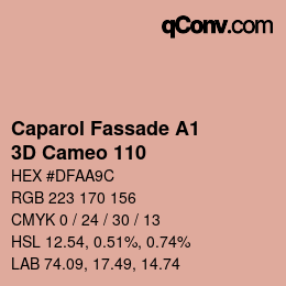 Código de color: Caparol Fassade A1 - 3D Cameo 110 | qconv.com