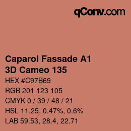 Código de color: Caparol Fassade A1 - 3D Cameo 135 | qconv.com