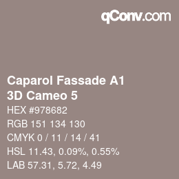 Farbcode: Caparol Fassade A1 - 3D Cameo 5 | qconv.com