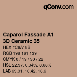 Color code: Caparol Fassade A1 - 3D Ceramic 35 | qconv.com