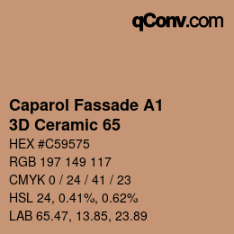 カラーコード: Caparol Fassade A1 - 3D Ceramic 65 | qconv.com