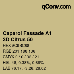カラーコード: Caparol Fassade A1 - 3D Citrus 50 | qconv.com