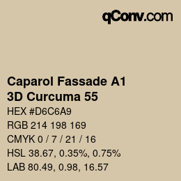 カラーコード: Caparol Fassade A1 - 3D Curcuma 55 | qconv.com
