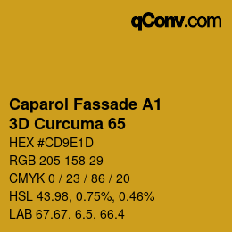 カラーコード: Caparol Fassade A1 - 3D Curcuma 65 | qconv.com