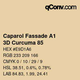 カラーコード: Caparol Fassade A1 - 3D Curcuma 85 | qconv.com