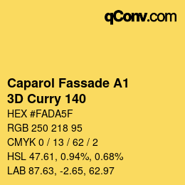 Farbcode: Caparol Fassade A1 - 3D Curry 140 | qconv.com