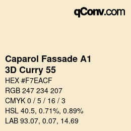 Color code: Caparol Fassade A1 - 3D Curry 55 | qconv.com