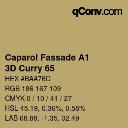 Farbcode: Caparol Fassade A1 - 3D Curry 65 | qconv.com