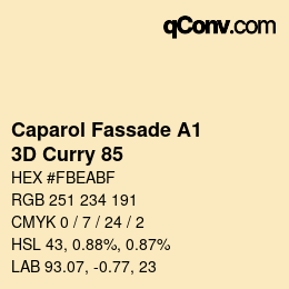 Farbcode: Caparol Fassade A1 - 3D Curry 85 | qconv.com