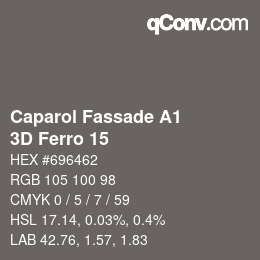 Color code: Caparol Fassade A1 - 3D Ferro 15 | qconv.com