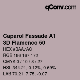 Color code: Caparol Fassade A1 - 3D Flamenco 50 | qconv.com