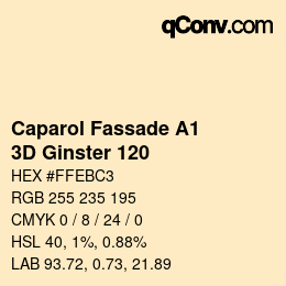 Color code: Caparol Fassade A1 - 3D Ginster 120 | qconv.com
