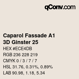 Color code: Caparol Fassade A1 - 3D Ginster 25 | qconv.com