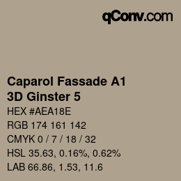 カラーコード: Caparol Fassade A1 - 3D Ginster 5 | qconv.com