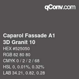 カラーコード: Caparol Fassade A1 - 3D Granit 10 | qconv.com