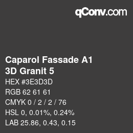Color code: Caparol Fassade A1 - 3D Granit 5 | qconv.com
