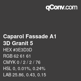 Código de color: Caparol Fassade A1 - 3D Granit 5 | qconv.com