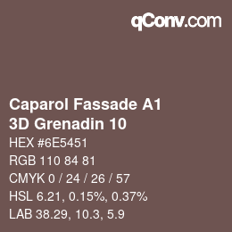 Código de color: Caparol Fassade A1 - 3D Grenadin 10 | qconv.com