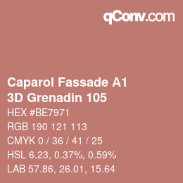 カラーコード: Caparol Fassade A1 - 3D Grenadin 105 | qconv.com