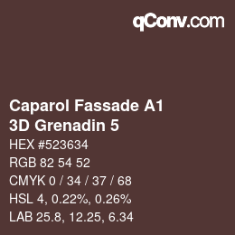 カラーコード: Caparol Fassade A1 - 3D Grenadin 5 | qconv.com