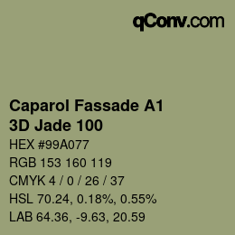 カラーコード: Caparol Fassade A1 - 3D Jade 100 | qconv.com