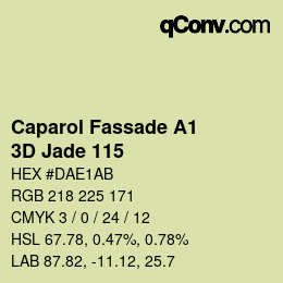 Color code: Caparol Fassade A1 - 3D Jade 115 | qconv.com