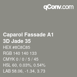 カラーコード: Caparol Fassade A1 - 3D Jade 35 | qconv.com