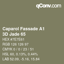 Color code: Caparol Fassade A1 - 3D Jade 65 | qconv.com