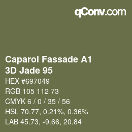 Farbcode: Caparol Fassade A1 - 3D Jade 95 | qconv.com