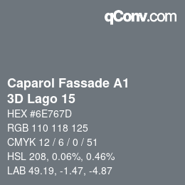 カラーコード: Caparol Fassade A1 - 3D Lago 15 | qconv.com