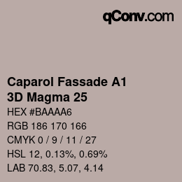 Código de color: Caparol Fassade A1 - 3D Magma 25 | qconv.com