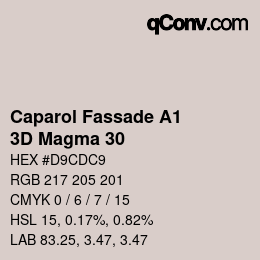 Código de color: Caparol Fassade A1 - 3D Magma 30 | qconv.com