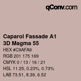 Color code: Caparol Fassade A1 - 3D Magma 55 | qconv.com