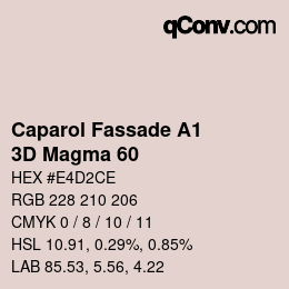 カラーコード: Caparol Fassade A1 - 3D Magma 60 | qconv.com