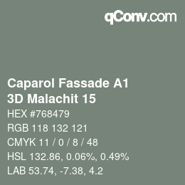 カラーコード: Caparol Fassade A1 - 3D Malachit 15 | qconv.com