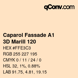 カラーコード: Caparol Fassade A1 - 3D Marill 120 | qconv.com