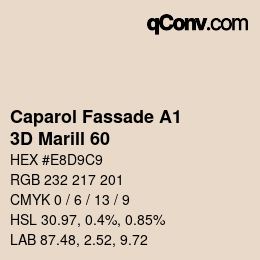 Color code: Caparol Fassade A1 - 3D Marill 60 | qconv.com