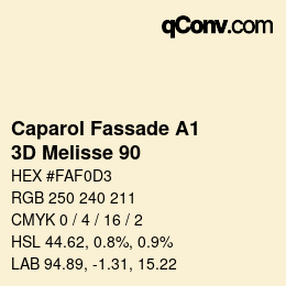 カラーコード: Caparol Fassade A1 - 3D Melisse 90 | qconv.com