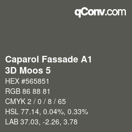 Farbcode: Caparol Fassade A1 - 3D Moos 5 | qconv.com
