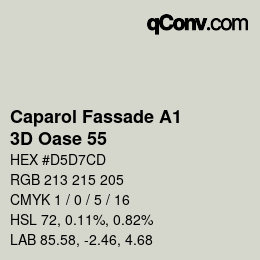 Color code: Caparol Fassade A1 - 3D Oase 55 | qconv.com