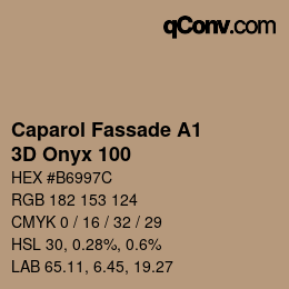 Color code: Caparol Fassade A1 - 3D Onyx 100 | qconv.com